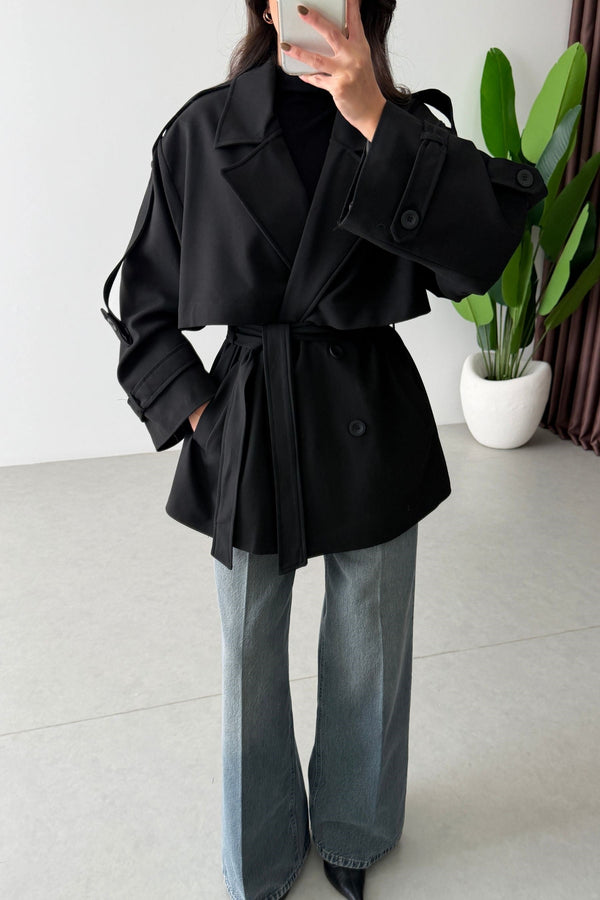 SHORT TRENCH COAT