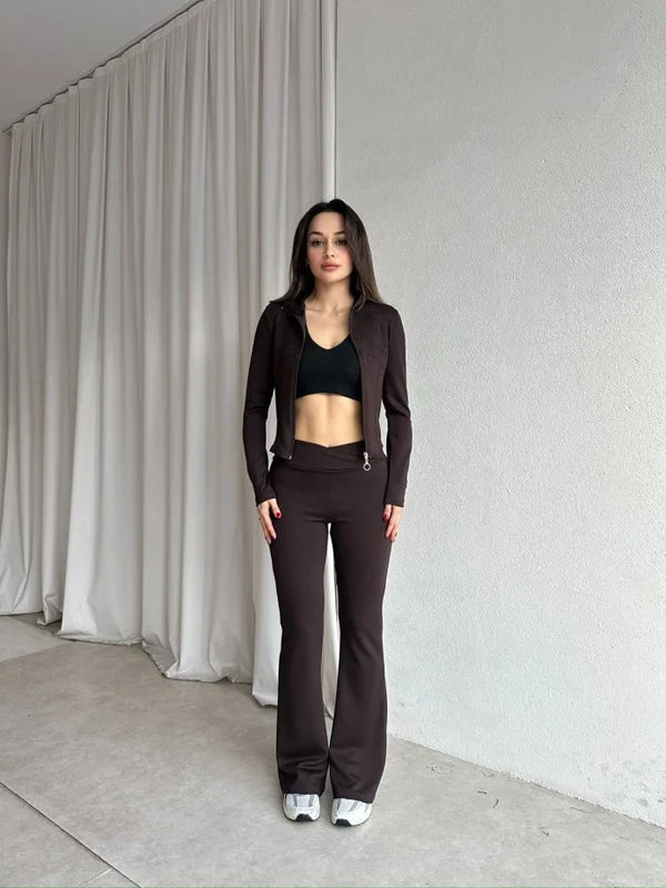 طقم سبور جاكيت بسحّاب وتايت اسبانيول