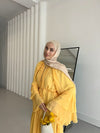 فستان شيفون مع وشاح