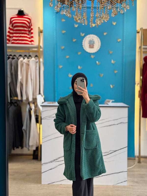 جكيت جوخ اخضر داكن