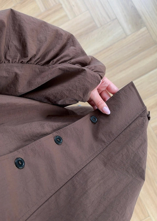 High Neck Long Rain Jacket