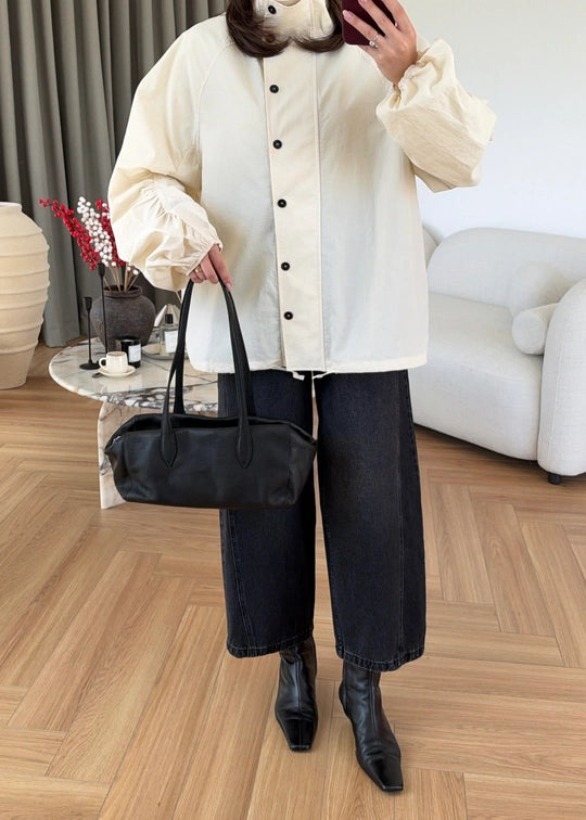 High Neck Long Rain Jacket
