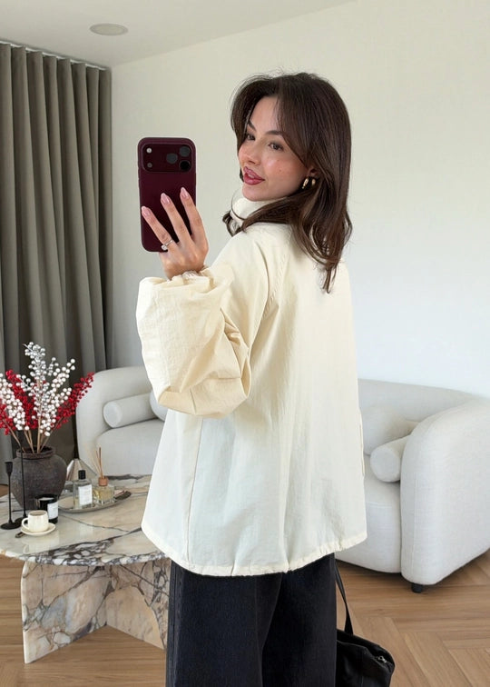 High Neck Long Rain Jacket