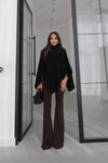 Turtleneck Poncho Sweater