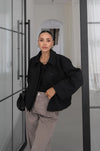 DOUBLE- COLLAR JACKET