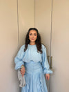 طقم تنورة شيفون