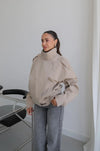 HIGH- COLLAR BOMBER JACKET