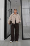 DOUBLE- COLLAR JACKET