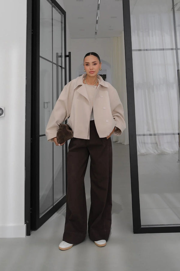 DOUBLE- COLLAR JACKET