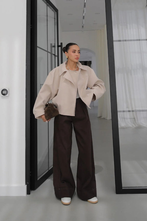 DOUBLE- COLLAR JACKET