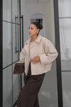 DOUBLE- COLLAR JACKET