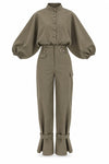 Button Detail Cargo Set