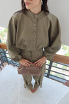 Button Detail Cargo Set