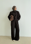 SINGLE- BUTTON BLOUSE SET