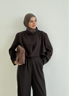 SINGLE- BUTTON BLOUSE SET