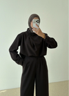 SINGLE- BUTTON BLOUSE SET