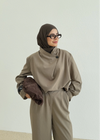 SINGLE- BUTTON BLOUSE SET
