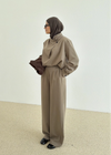 SINGLE- BUTTON BLOUSE SET