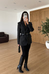 Belted Wool Blazer