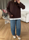 Layered Oversized Sweatshirt