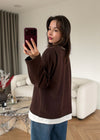 Layered Oversized Sweatshirt