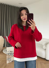 Layered Oversized Sweatshirt