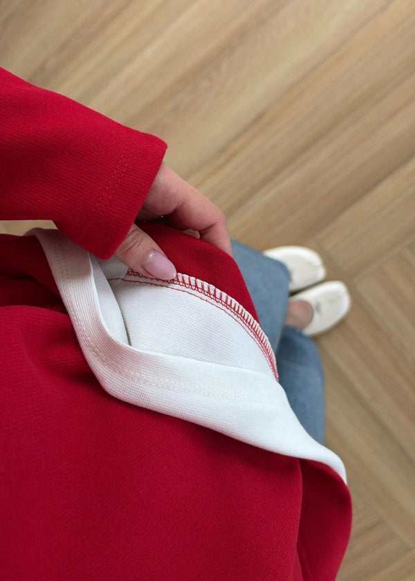 Layered Oversized Sweatshirt