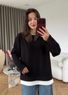 Layered Oversized Sweatshirt