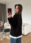 Layered Oversized Sweatshirt