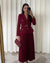 طقم بليزر مع تنورة خمري Gabriela Set - Sateen style