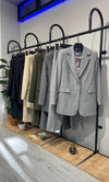 طقم بنود ازرار قماش طولية - Sateen style
