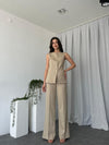 طقم فيست ازرار ذهبيه - Sateen style