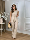 طقم فيست ازرار ذهبيه - Sateen style