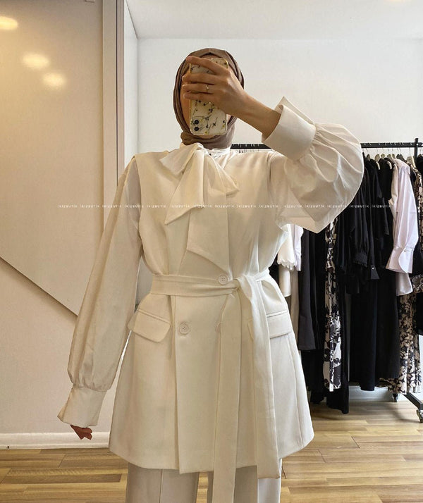 طقم فيست قطعتين مع ازرار - Sateen style