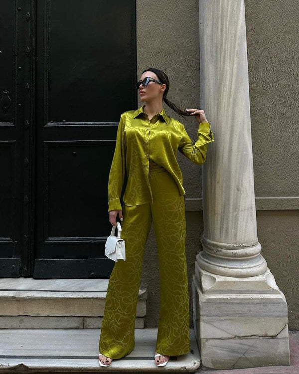 طقم ستان صيفي - Sateen style