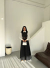 طقم ثلاث قطع باللون الاسود - Sateen style