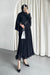 تنورة فيوليتا - شيفون مبطنة اسود - Sateen style
