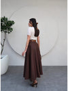 تنورة قماش غبردين GABARDİN - Sateen style