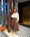 تنورة كسرات - Sateen style