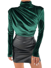 توب هاينك مخمل بعدة ألوان - Sateen style