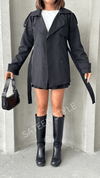 ترانشكوت كتان طول 78 سم - Sateen style