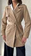 ترانشكوت كتان طول 85 سم - Sateen style