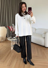 Polo Collar Oversized Sweatshirt