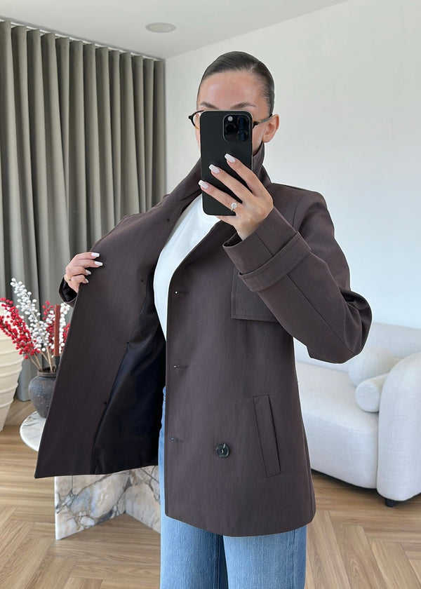 WINDBREAKER DETAILED BELTED TRENCH COAT