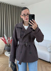 WINDBREAKER DETAILED BELTED TRENCH COAT