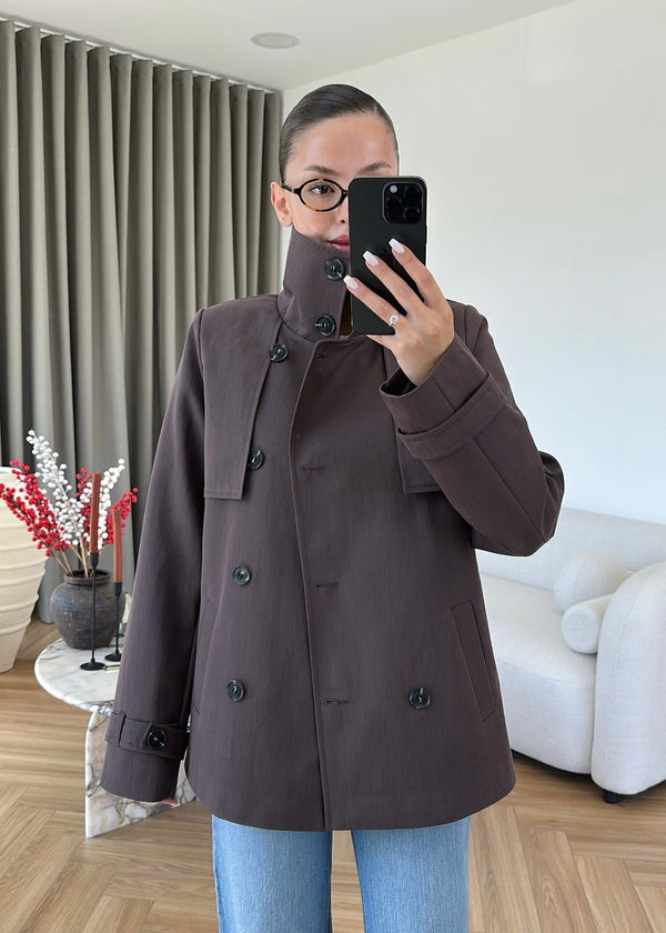 WINDBREAKER DETAILED BELTED TRENCH COAT