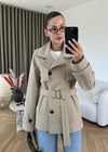 WINDBREAKER DETAILED BELTED TRENCH COAT