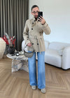 WINDBREAKER DETAILED BELTED TRENCH COAT