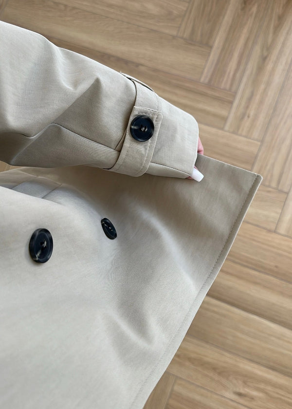 WINDBREAKER DETAILED BELTED TRENCH COAT