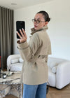 WINDBREAKER DETAILED BELTED TRENCH COAT